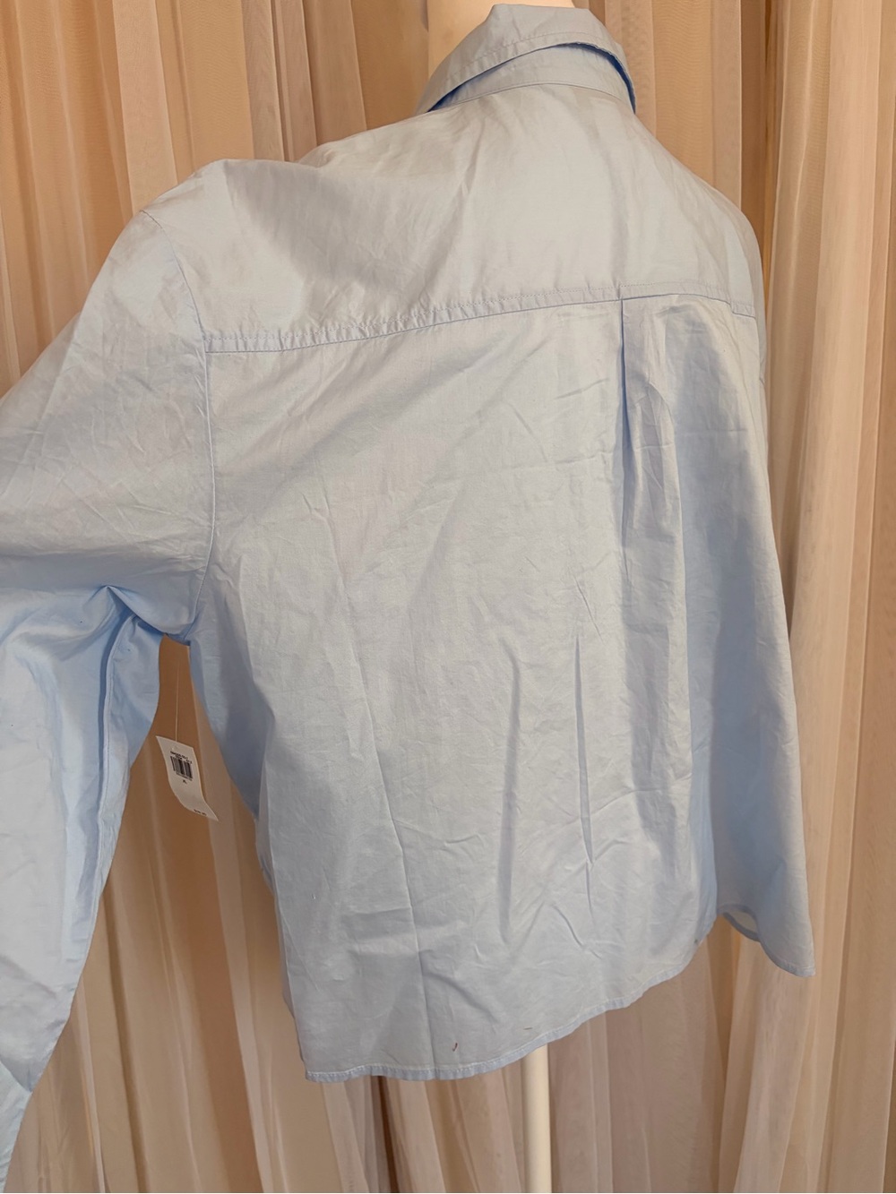Old Navy Light Blue Embellished Button-Up Blouse - Picture 6 of 10